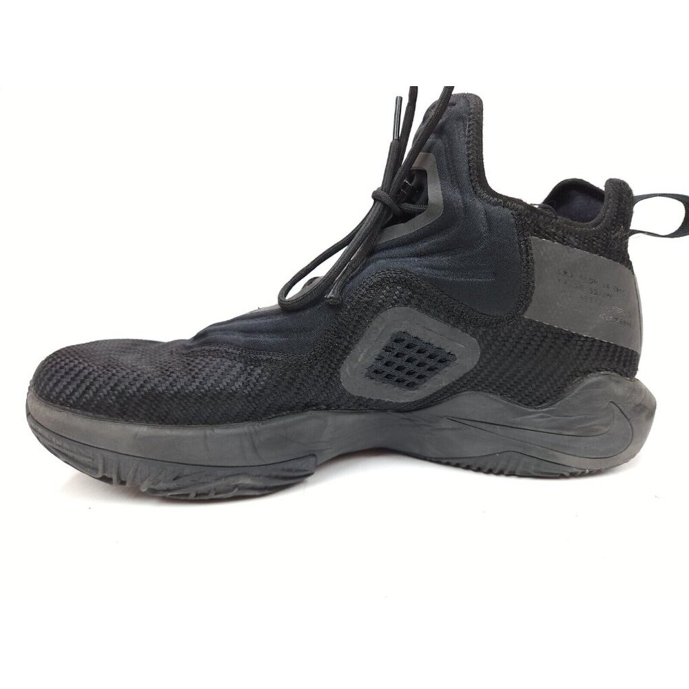 Nike Men's Lebron Soldier 14 Triple Black Basketball Shoes Sneakers Size 11 - Picture 2 of 11